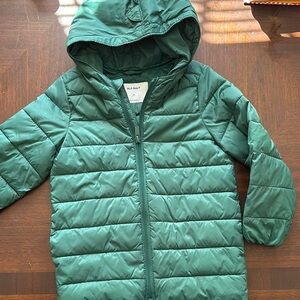 Old Navy Kids Green Puffer Jacket